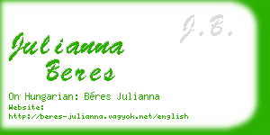 julianna beres business card